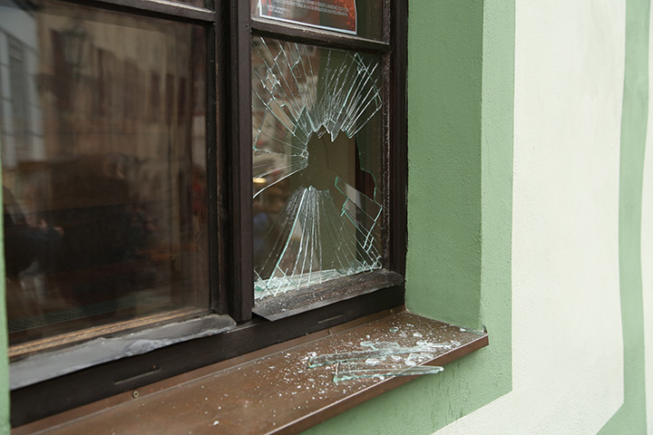 A2B Glass are able to board up broken windows while they are being repaired in Hackbridge.